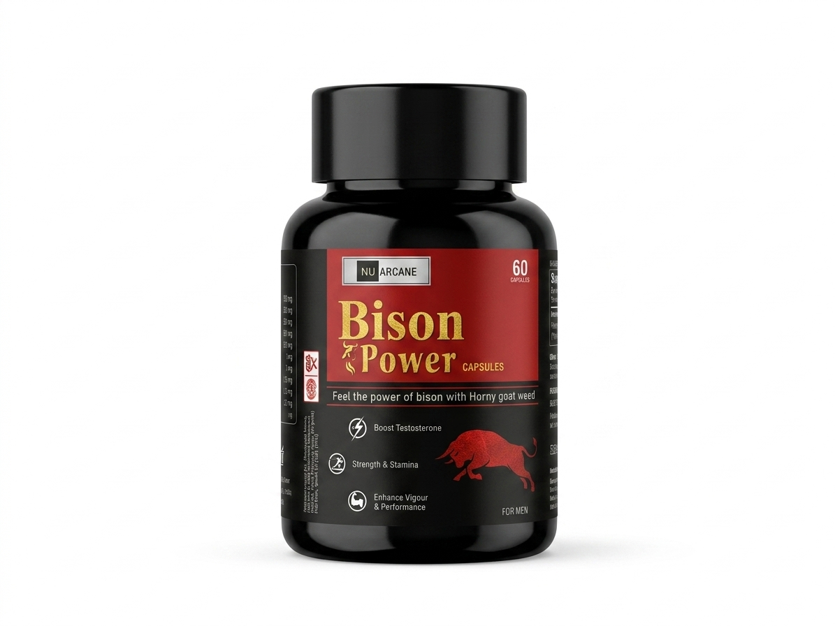 NuArcane Bison Power Capsules with Horny Goat Weed - 60 capsule